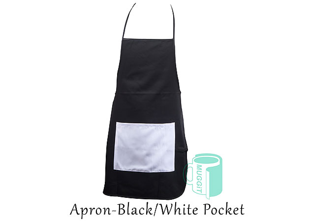 Apron white pocket