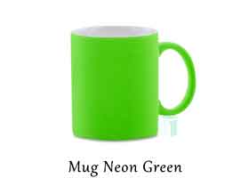 Neon green mug