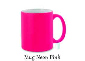 Neon pink mug
